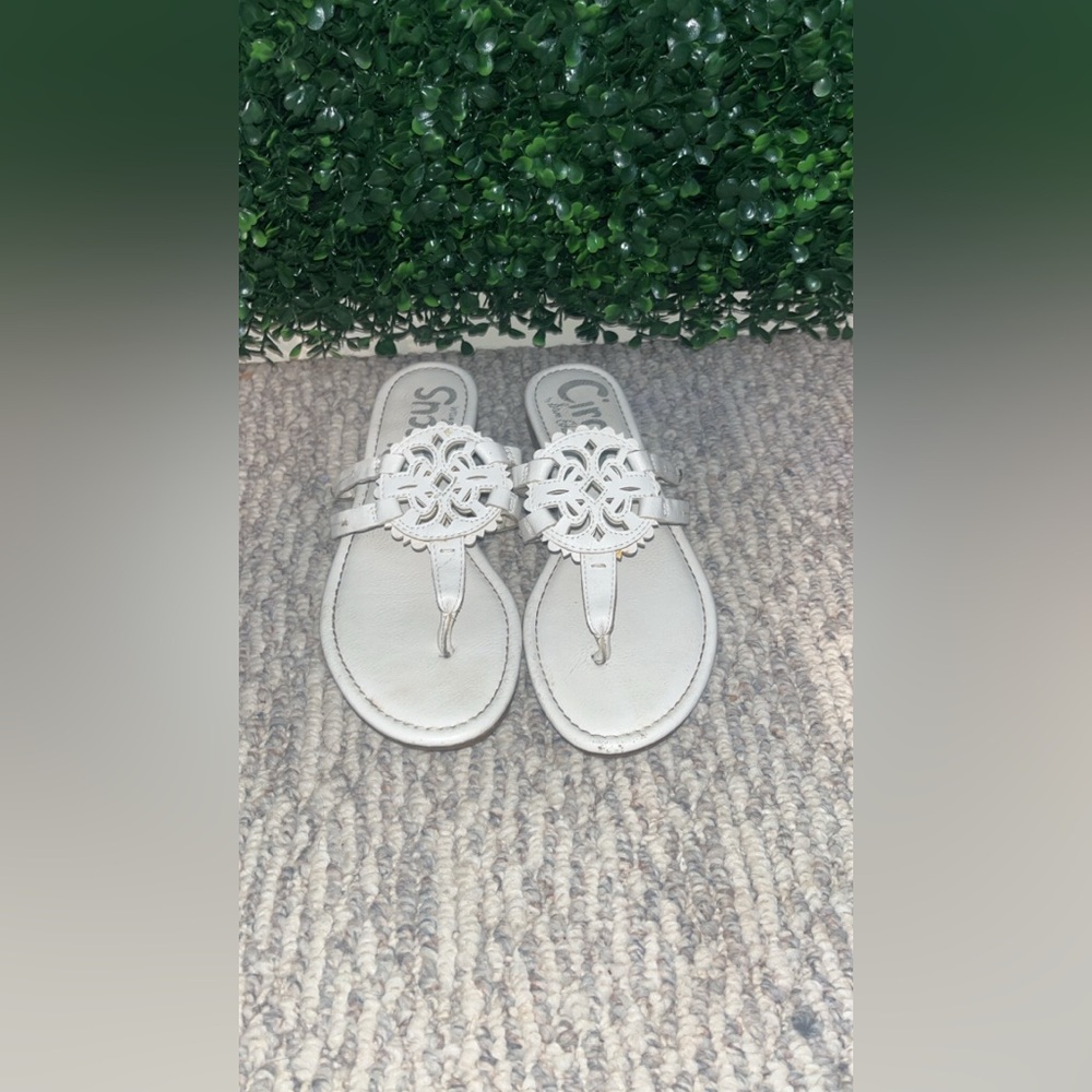 White sandals